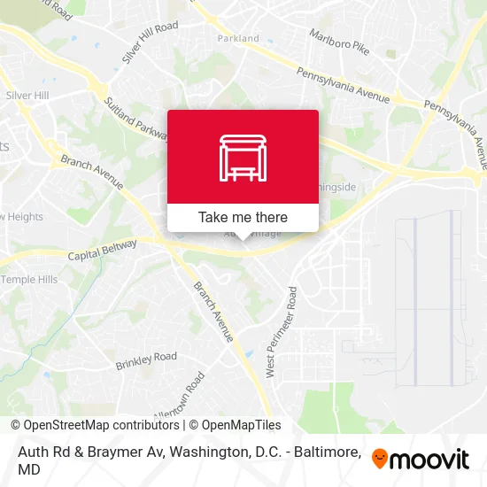 Auth Rd & Braymer Av map