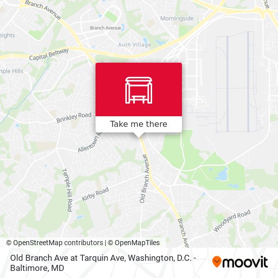 Mapa de Old Branch Ave at Tarquin Ave