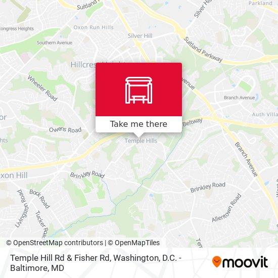 Temple Hill Rd & Fisher Rd map