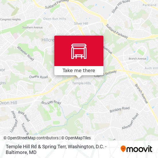 Temple Hill Rd & Spring Terr map