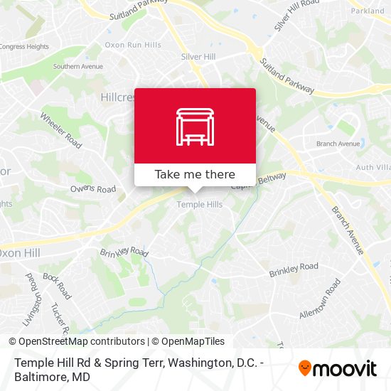 Temple Hill Rd & Spring Terr map