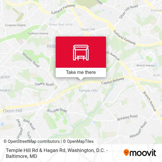 Temple Hill Rd & Hagan Rd map