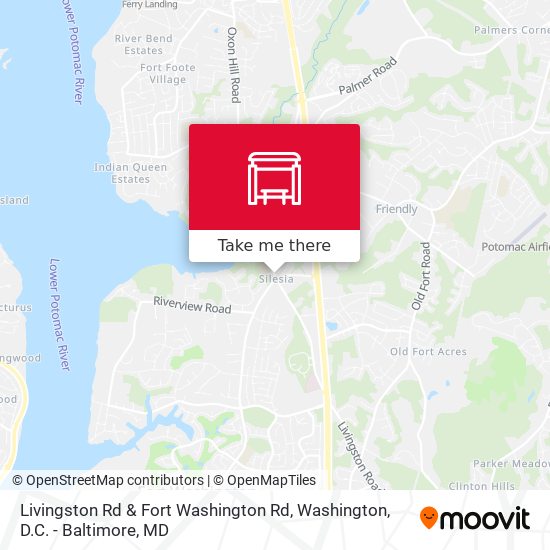 Mapa de Livingston Rd & Fort Washington Rd