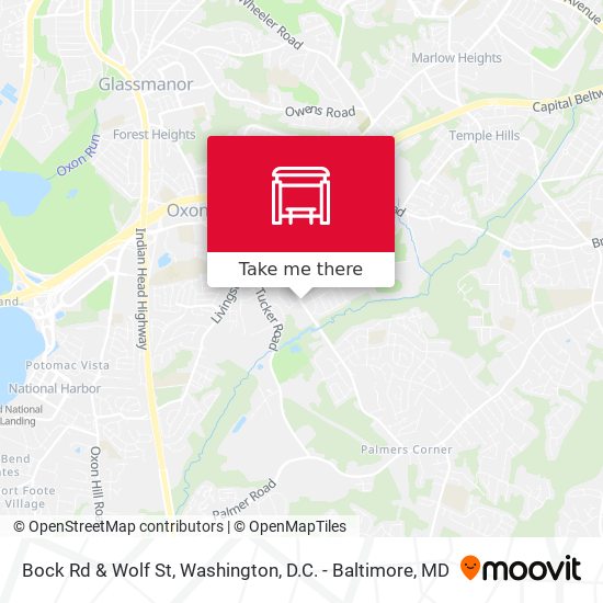 Bock Rd & Wolf St map