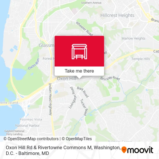 Oxon Hill Rd & Rivertowne Commons M map