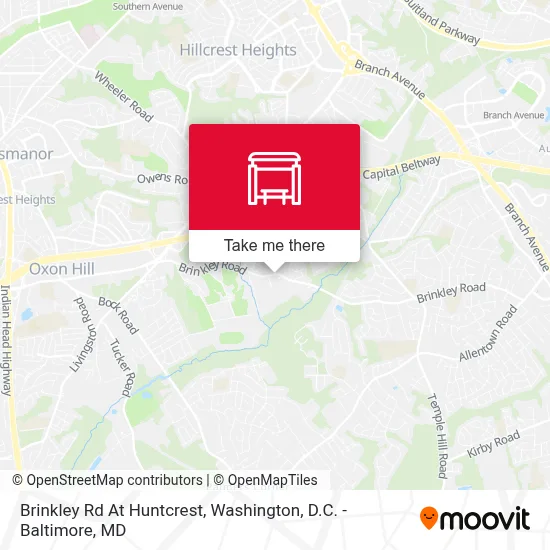 Brinkley Rd At Huntcrest map