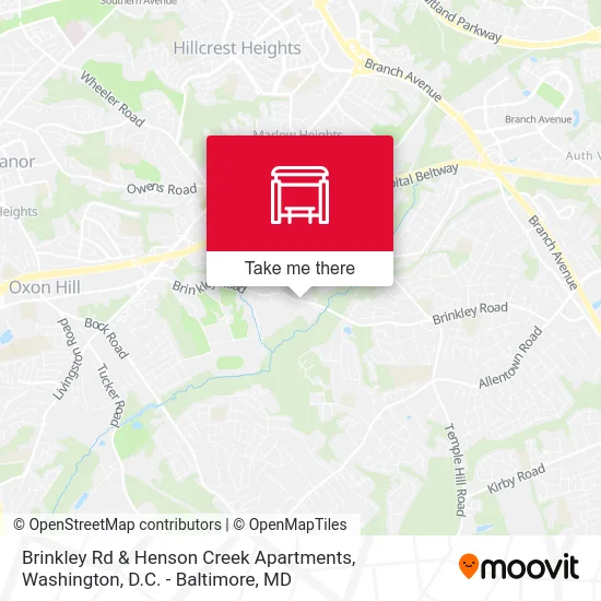 Mapa de Brinkley Rd & Henson Creek Apartments