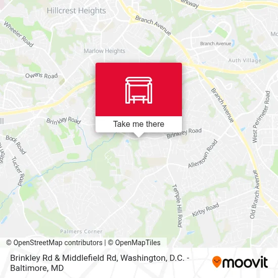 Brinkley Rd & Middlefield Rd map