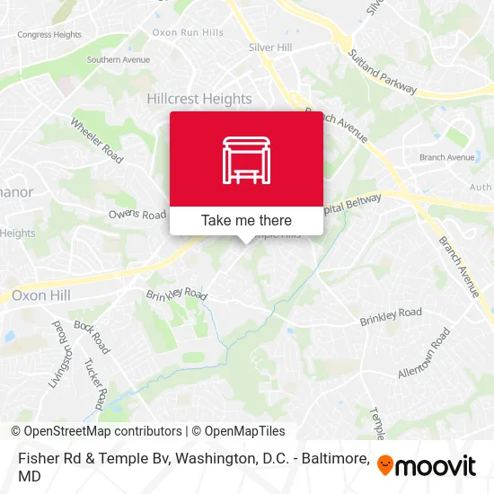 Fisher Rd & Temple Bv map