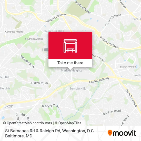 St Barnabas Rd & Raleigh Rd map