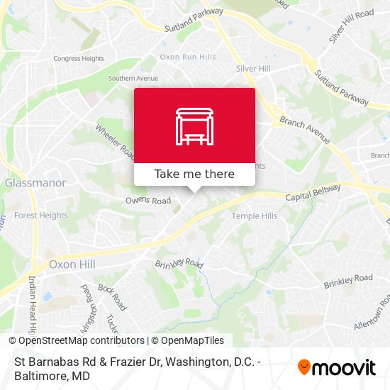 St Barnabas Rd & Frazier Dr map