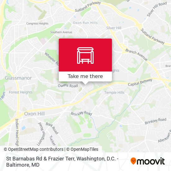 St Barnabas Rd & Frazier Terr map