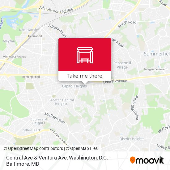 Mapa de Central Ave & Ventura Ave
