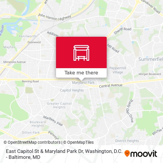East Capitol St & Maryland Park Dr map