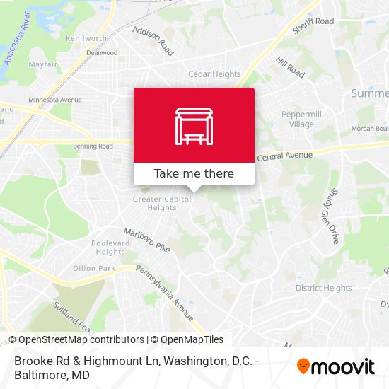 Brooke Rd & Highmount Ln map