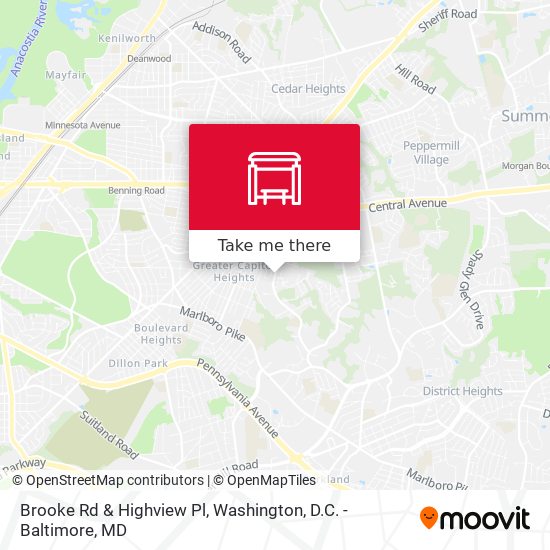 Brooke Rd & Highview Pl map