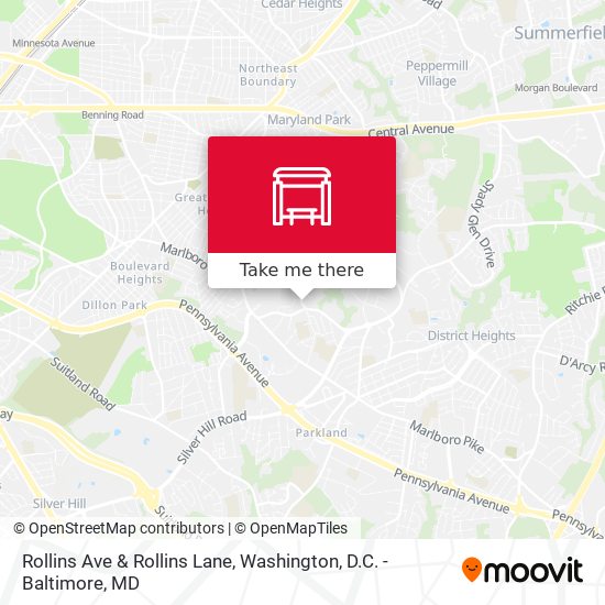 Rollins Ave & Rollins Lane map