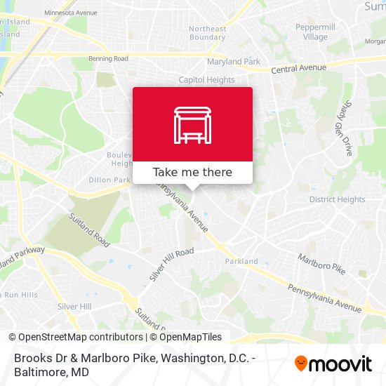 Brooks Dr & Marlboro Pike map