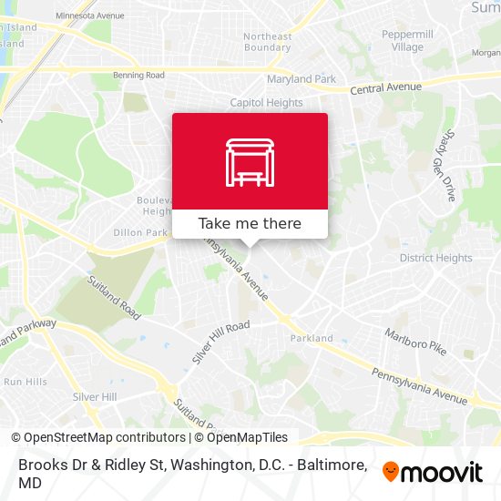 Brooks Dr & Ridley St map
