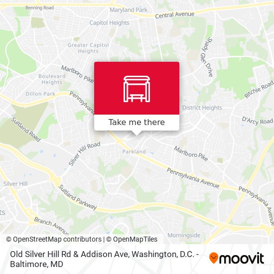 Old Silver Hill Rd & Addison Ave map