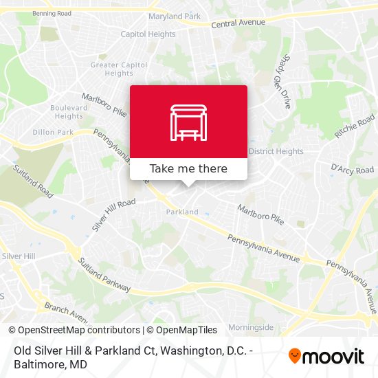 Mapa de Old Silver Hill & Parkland Ct