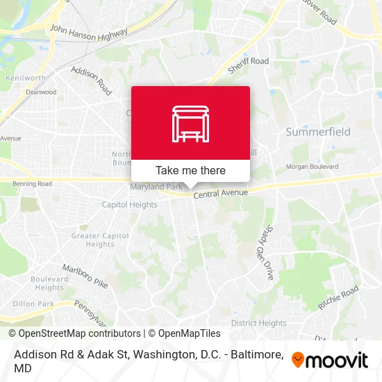 Addison Rd & Adak St map