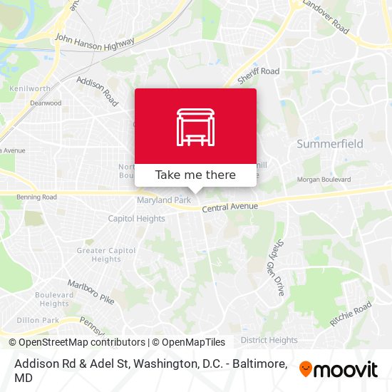 Addison Rd & Adel St map
