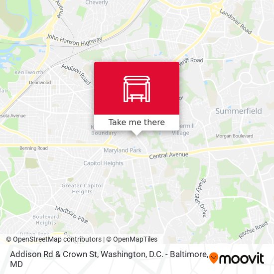 Mapa de Addison Rd & Crown St