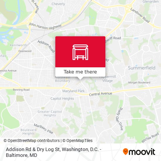 Mapa de Addison Rd & Dry Log St