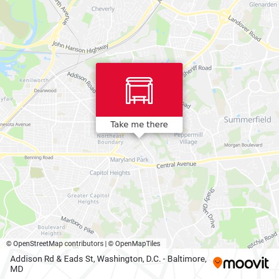 Addison Rd & Eads St map