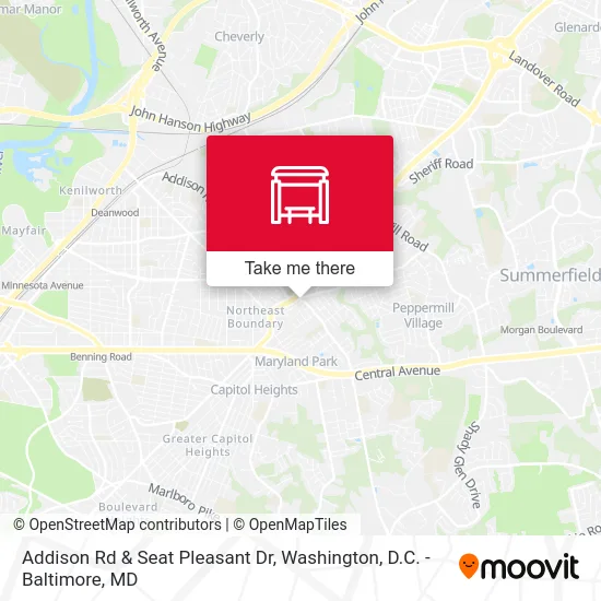 Addison Rd & Seat Pleasant Dr map
