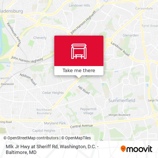 Mlk Jr Hwy at Sheriff Rd map