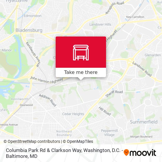 Mapa de Columbia Park Rd & Clarkson Way