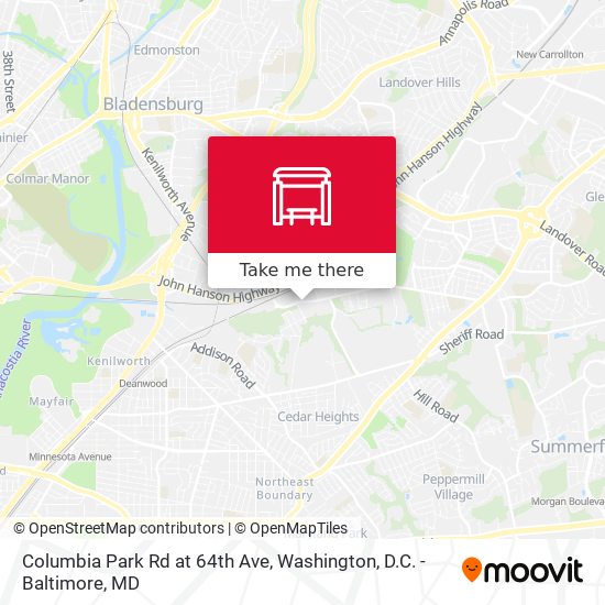 Mapa de Columbia Park Rd at 64th Ave