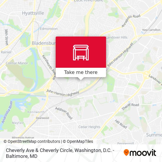 Mapa de Cheverly Ave & Cheverly Circle