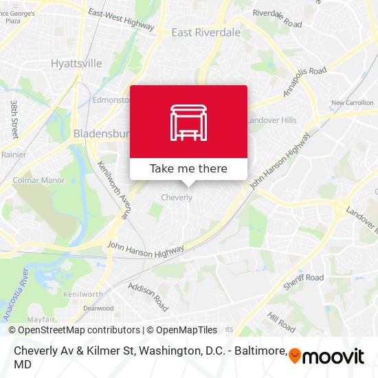 Cheverly Av & Kilmer St map