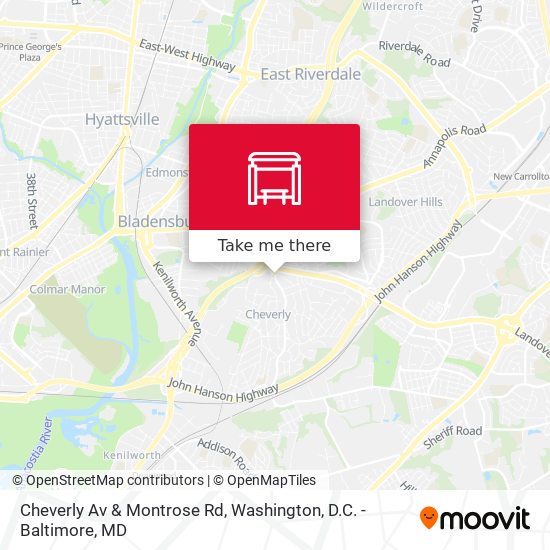 Cheverly Av & Montrose Rd map