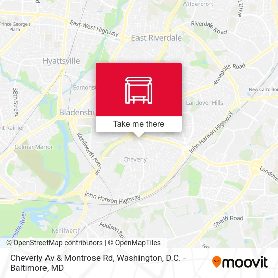 Cheverly Av & Montrose Rd map