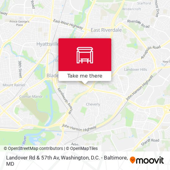 Mapa de Landover Rd & 57th Av