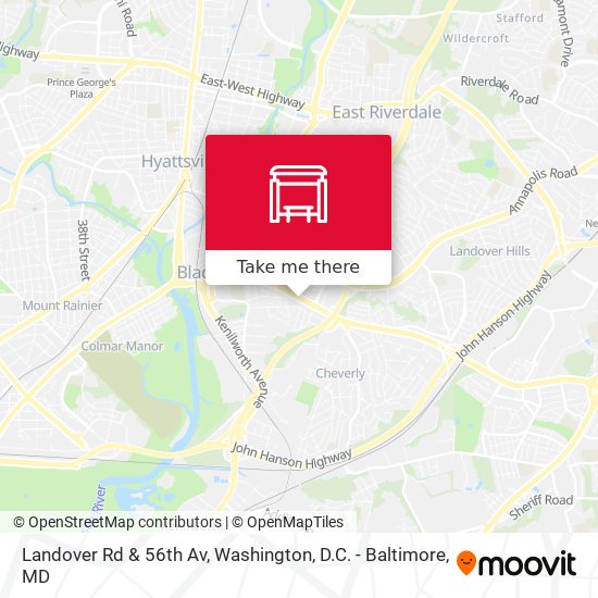 Landover Rd & 56th Av map