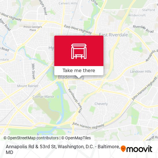 Annapolis Rd & 53rd St map
