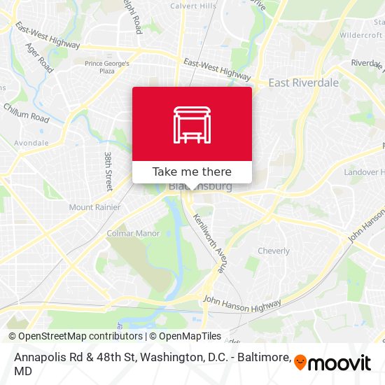 Annapolis Rd & 48th St map