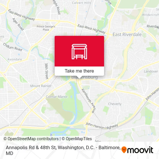 Annapolis Rd & 48th St map