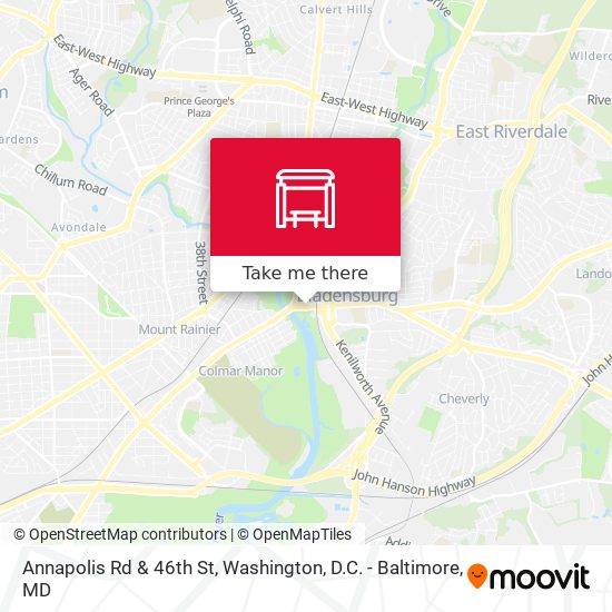 Annapolis Rd & 46th St map