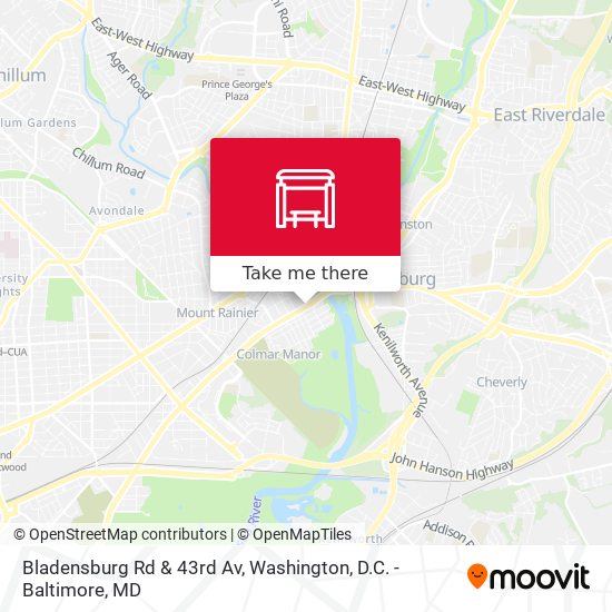 Mapa de Bladensburg Rd & 43rd Av