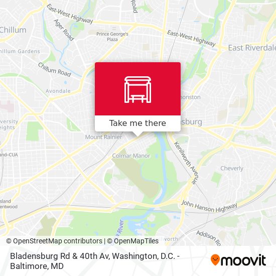 Mapa de Bladensburg Rd & 40th Av