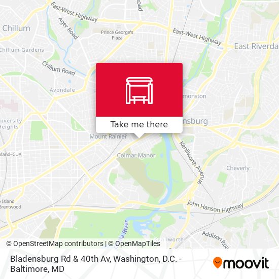 Bladensburg Rd & 40th Av map