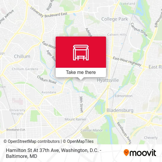 Hamilton St At 37th Ave map