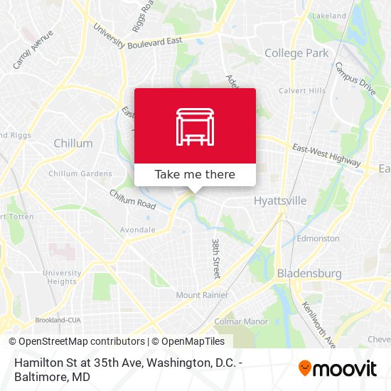 Hamilton St at 35th Ave map