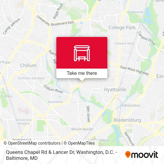 Queens Chapel Rd & Lancer Dr map